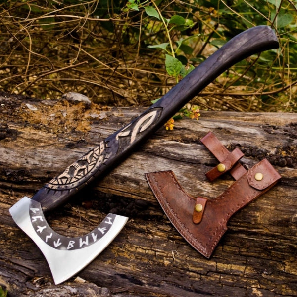 Handmade Carbon Steel Viking Axe Throwing Hatchet Axe