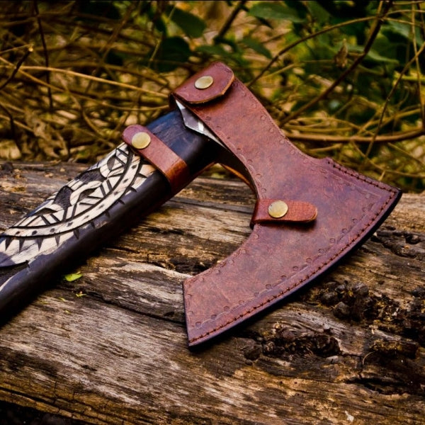 Handmade Carbon Steel Viking Axe Throwing Hatchet Axe