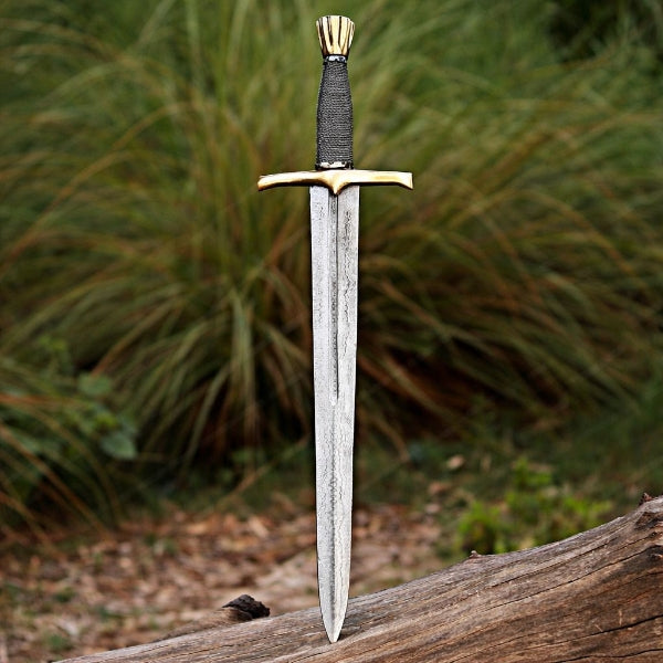 Handmade Damascus Steel Pirate Sword - Viking Cutlass for Cosplay & LARP