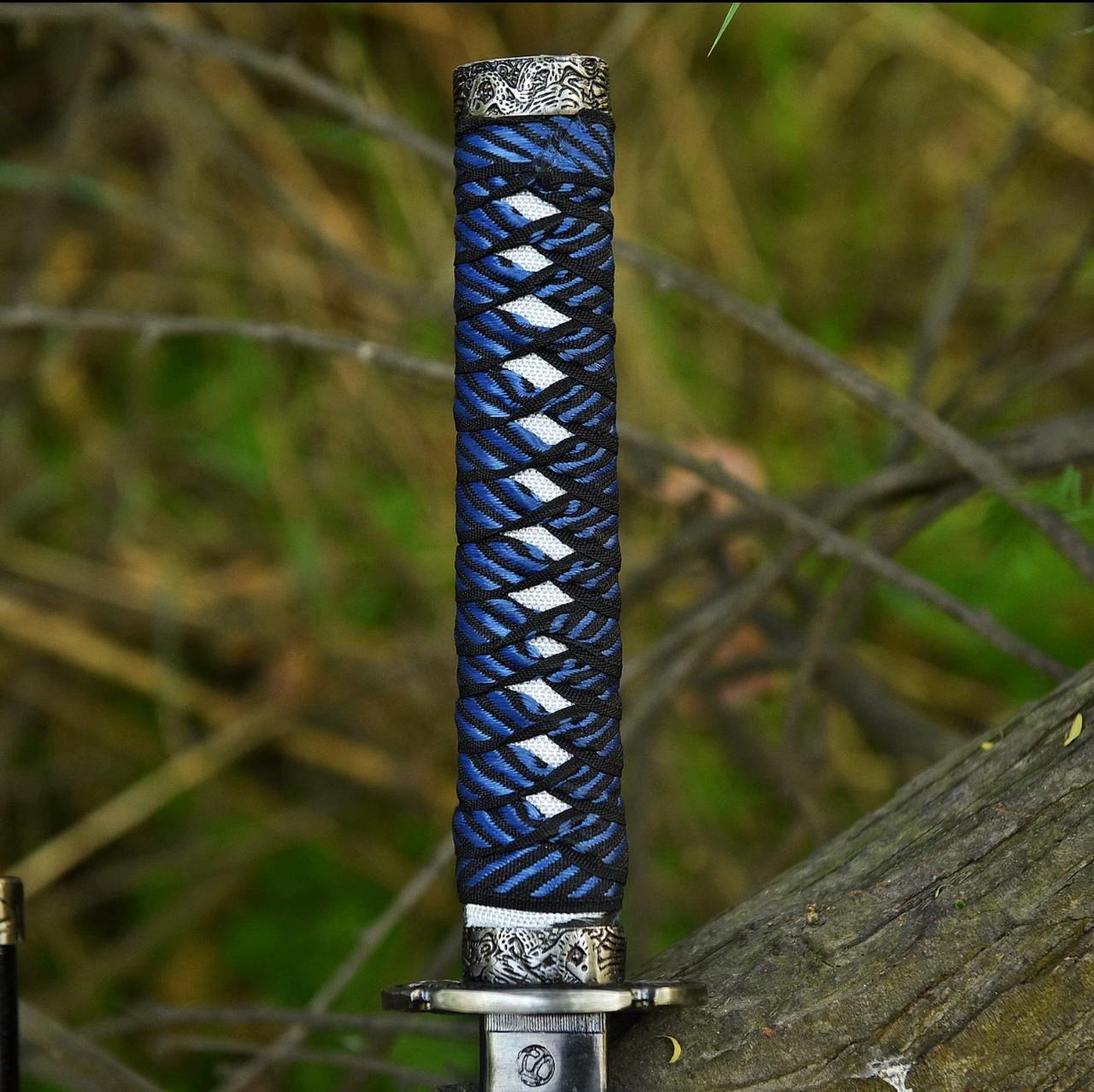 Hand Forged Blue Katana 1060 High Carbon Steel Samurai Sword