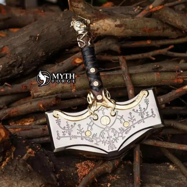 Handmade Viking Thor Hammer | God of War Ragnarok Mjölnir Replica