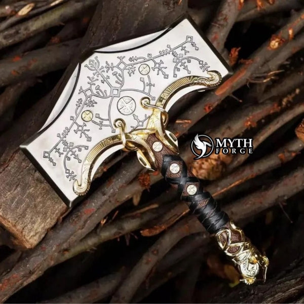Handmade Viking Thor Hammer | God of War Ragnarok Mjölnir Replica