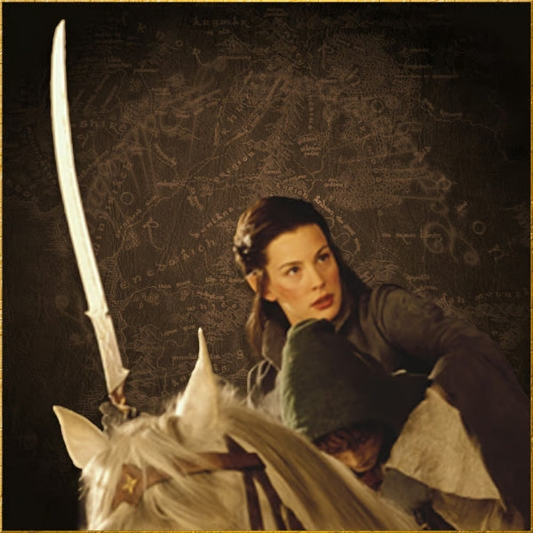 Handmade LOTR Hadhafang Sword of Arwen, Rings of Power Movie Replica - Authentic Lord of the Rings