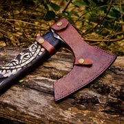 Handmade Carbon Steel Viking Axe Throwing Hatchet Axe thumbnail