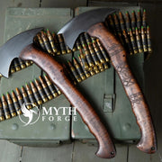 Custom Handmade High Carbon Steel Tactical Tomahawk Axe Hand Forged Throwing Axe thumbnail