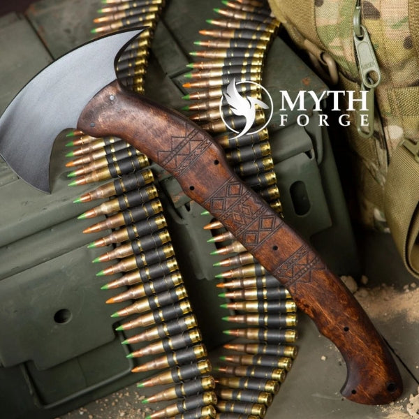 Custom Handmade High Carbon Steel Tactical Tomahawk Axe Hand Forged Throwing Axe