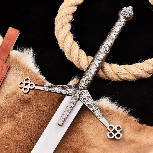 Handmade Scottish Claymore Sword J2 steel Highland Claymore Black Medieval Swords