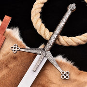 Handmade Scottish Claymore Sword J2 steel Highland Claymore Black Medieval Swords thumbnail