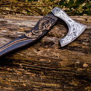 Custom Handmade Carbon Steel Viking Axe Tomahawk Axe Throwing Hatchet thumbnail