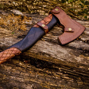 Custom Handmade Carbon Steel Viking Axe With Sheath thumbnail