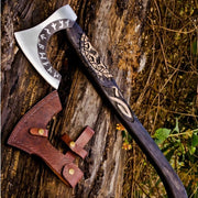 Handmade Carbon Steel Viking Axe Throwing Hatchet Axe thumbnail