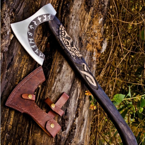 Handmade Carbon Steel Viking Axe Throwing Hatchet Axe
