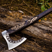 Handmade Carbon Steel Viking Axe Throwing Hatchet Axe thumbnail