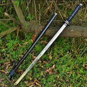 Hand Forged Blue Katana 1060 High Carbon Steel Samurai Sword thumbnail