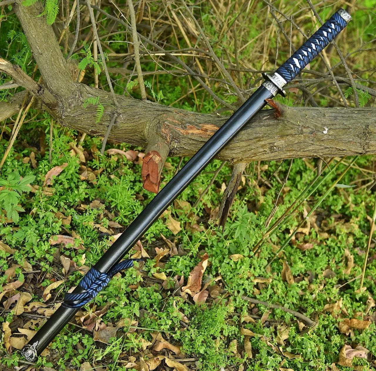 Hand Forged Blue Katana 1060 High Carbon Steel Samurai Sword