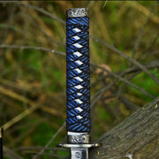 Hand Forged Blue Katana 1060 High Carbon Steel Samurai Sword thumbnail
