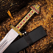 Handmade King Ragnar Lothbrok Viking Sword | Battle Ready Medieval Sword thumbnail