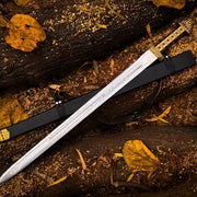 Handmade King Ragnar Lothbrok Viking Sword | Battle Ready Medieval Sword thumbnail