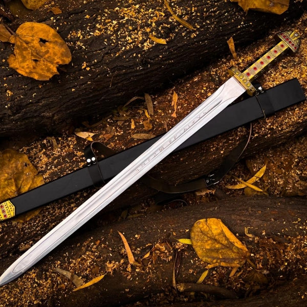 Handmade King Ragnar Lothbrok Viking Sword | Battle Ready Medieval Sword