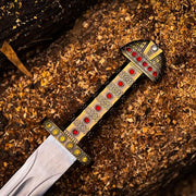 Handmade King Ragnar Lothbrok Viking Sword | Battle Ready Medieval Sword thumbnail