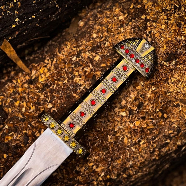 Handmade King Ragnar Lothbrok Viking Sword | Battle Ready Medieval Sword