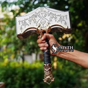 Handmade Viking Thor Hammer | God of War Ragnarok Mjölnir Replica thumbnail