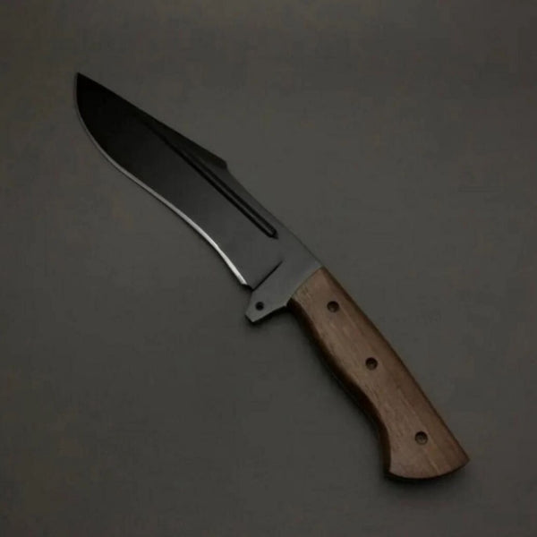 HANDMADE D2 TOOL STEEL BOWIE KNIFE WITH LEATHER SHEATH